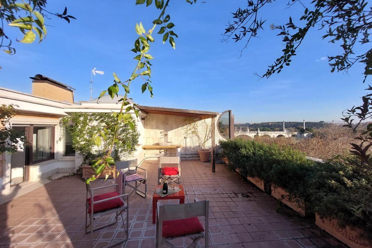 罗马Beautiful Loft In Ponte Milvio With Terrace公寓 外观 照片