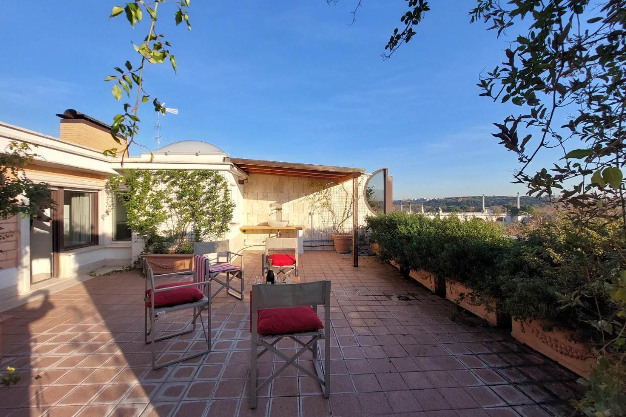 罗马Beautiful Loft In Ponte Milvio With Terrace公寓 外观 照片