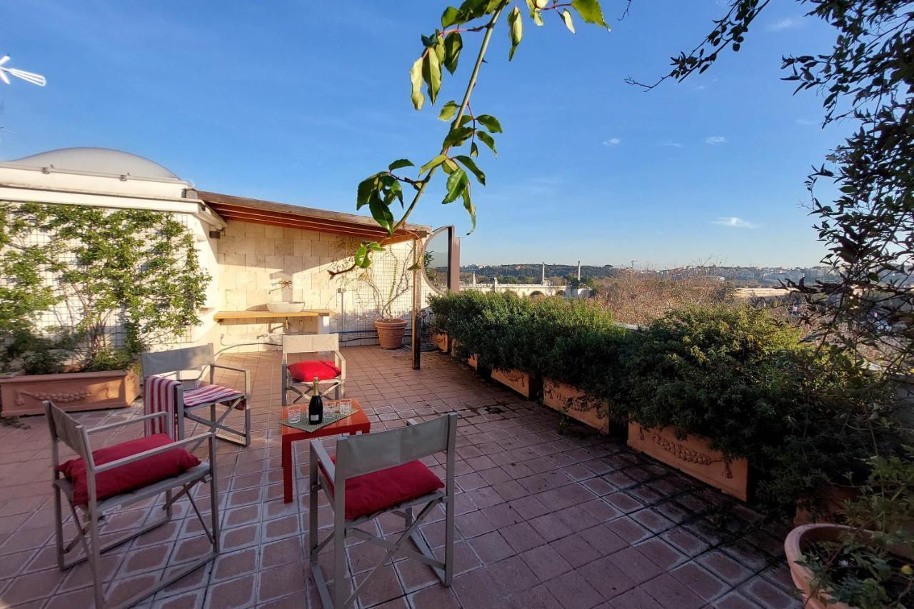罗马Beautiful Loft In Ponte Milvio With Terrace公寓 外观 照片