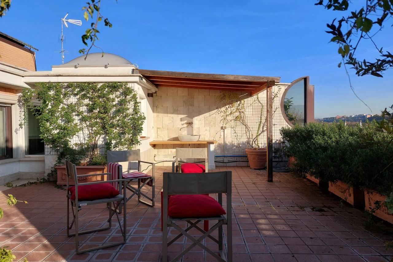罗马Beautiful Loft In Ponte Milvio With Terrace公寓 外观 照片