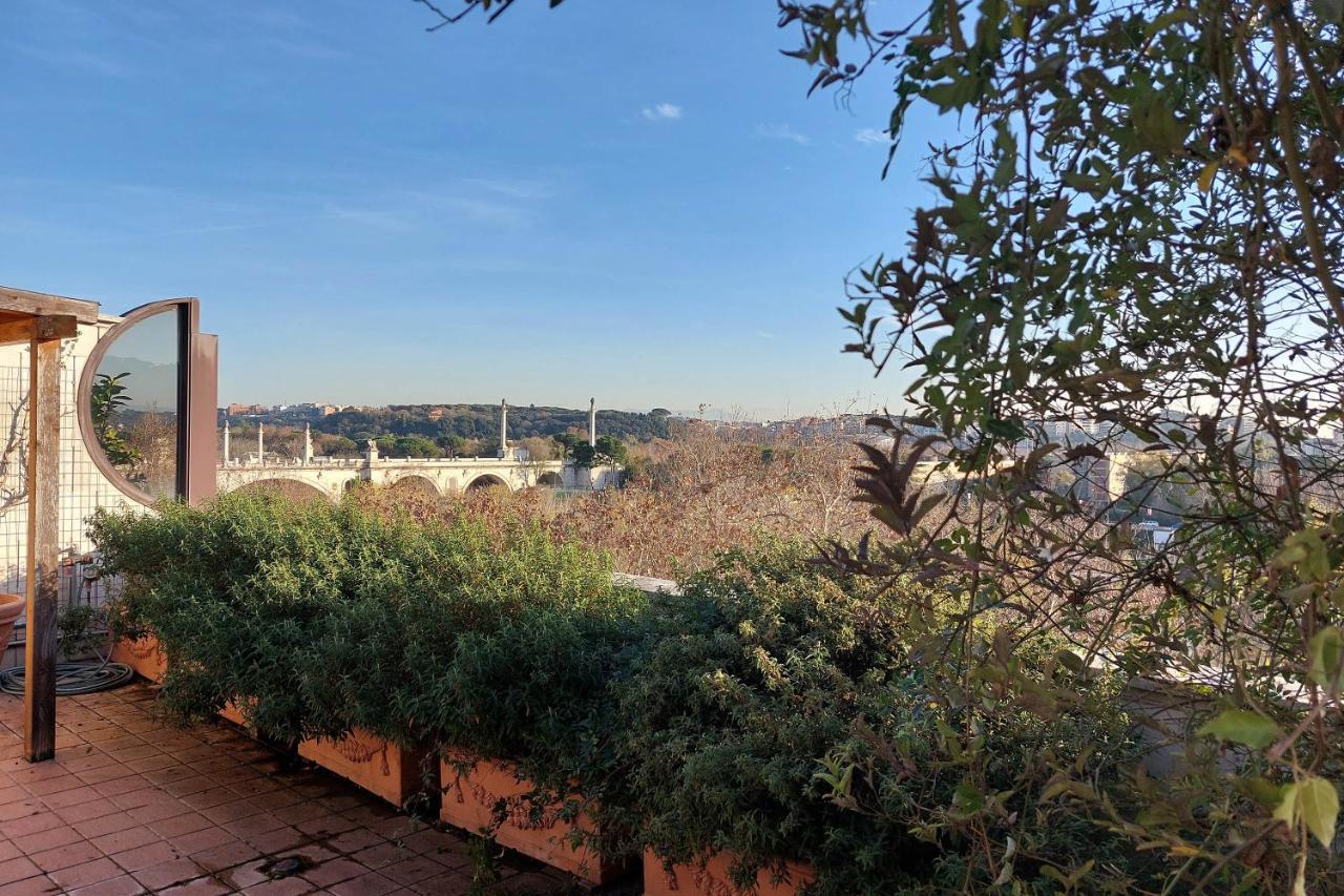 罗马Beautiful Loft In Ponte Milvio With Terrace公寓 外观 照片