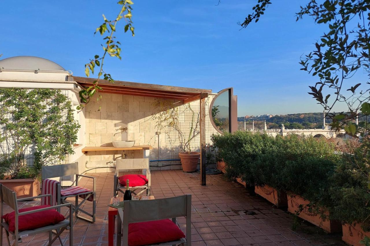罗马Beautiful Loft In Ponte Milvio With Terrace公寓 外观 照片