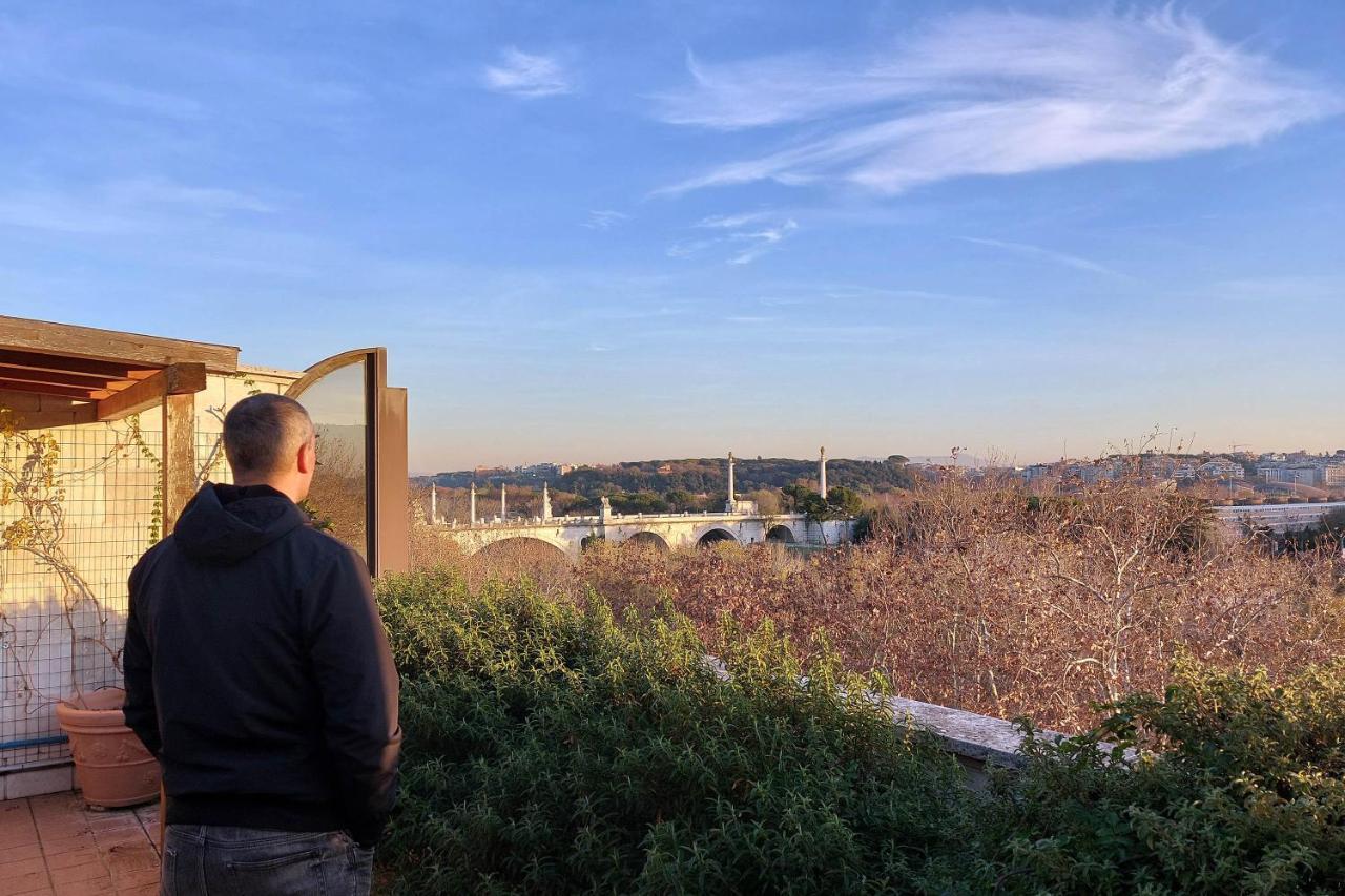 罗马Beautiful Loft In Ponte Milvio With Terrace公寓 外观 照片